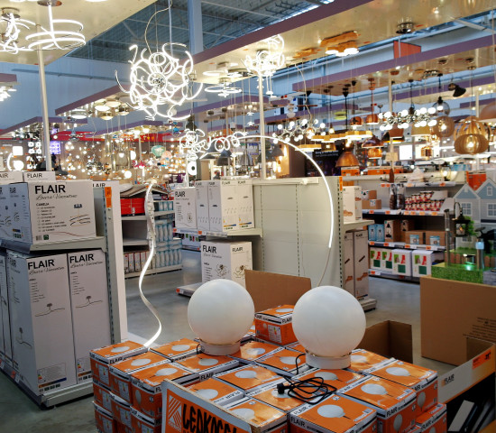 Hornbach, Zwolle, lighting department Hornbach, Zwolle, lighting department