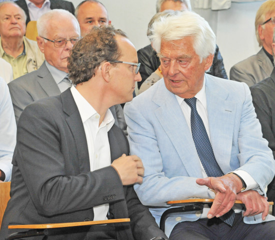 Sascha Menges, president of Gardena, Werner Kress, company founder
Sascha Menges, president of Gardena, Werner Kress, company founder